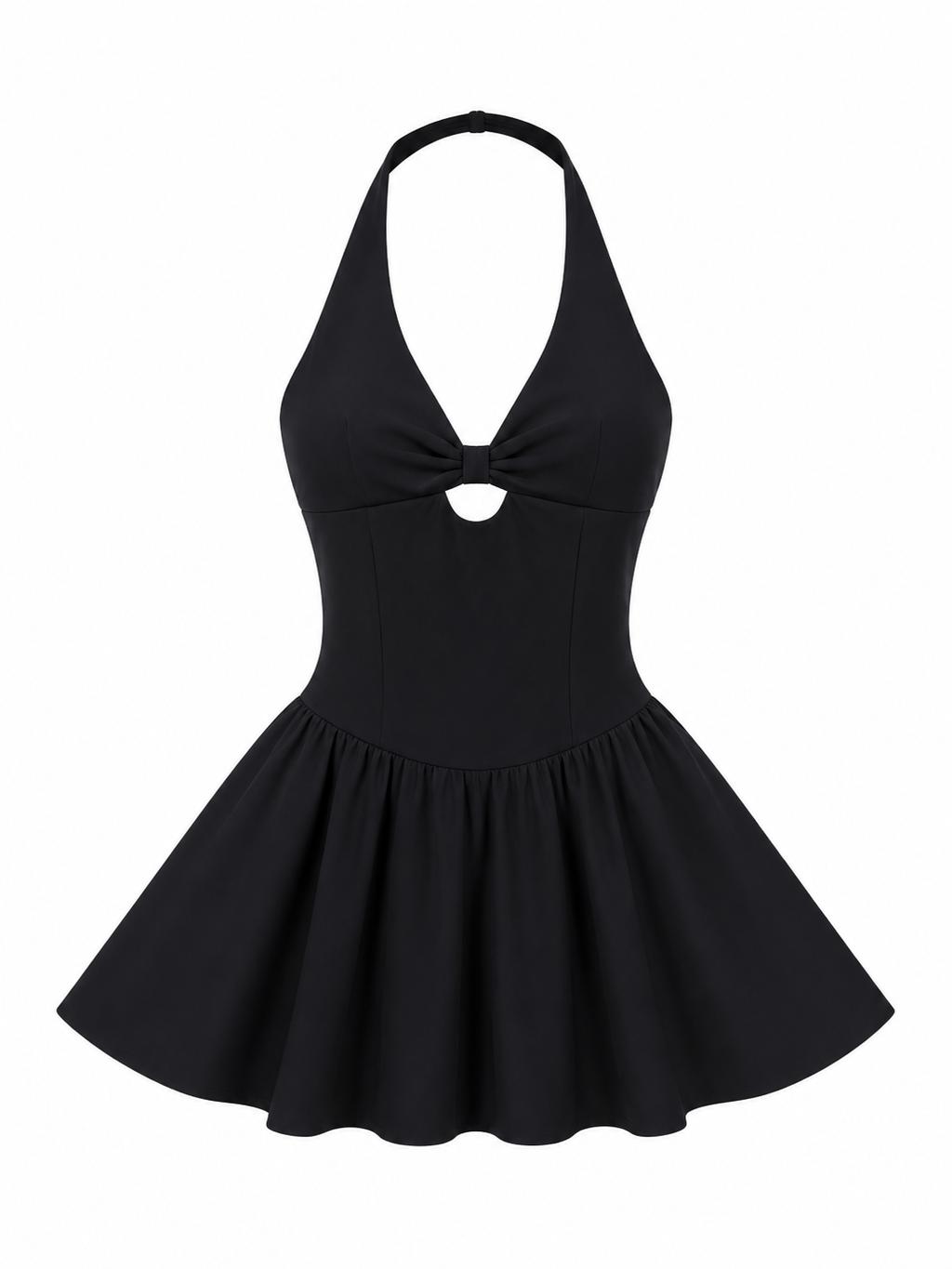 Vera Halter Bubble Mini Dress