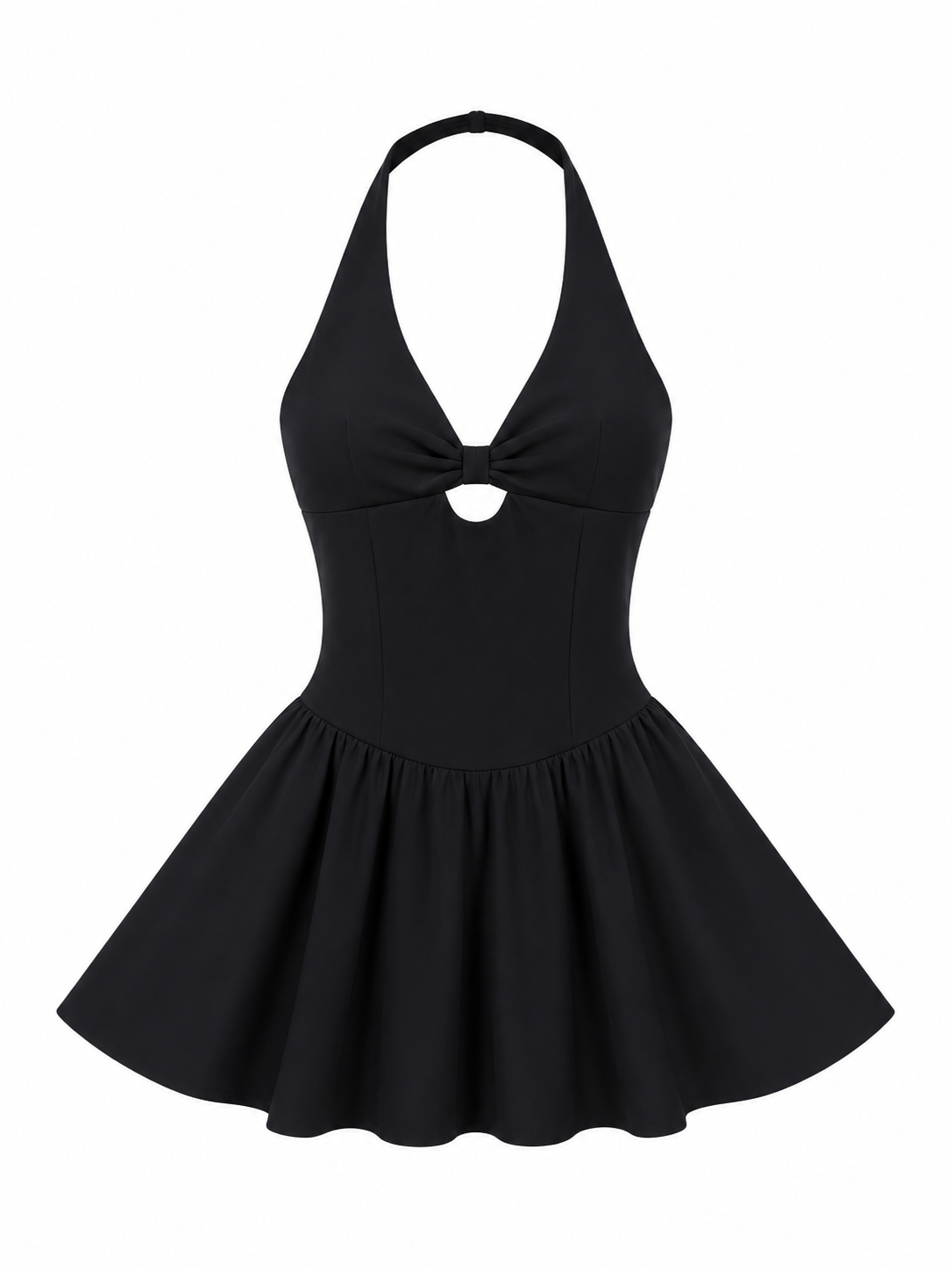 Vera Halter Bubble Mini Dress