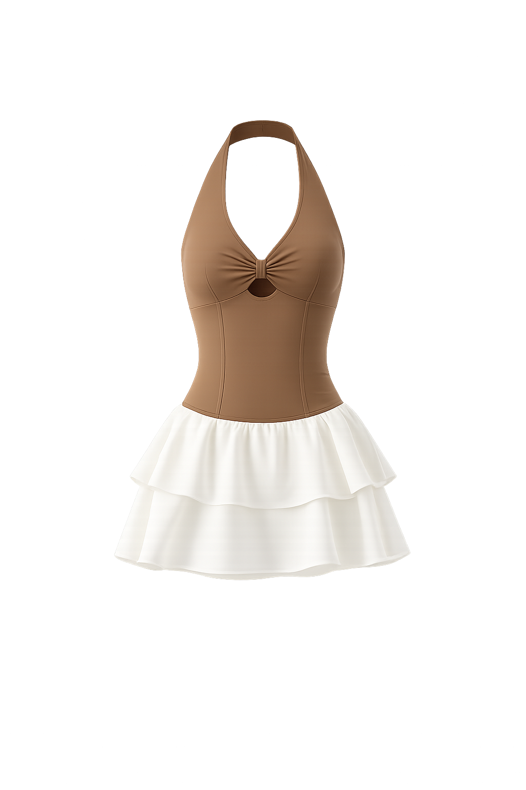 Siena Halter Tiered Mini Dress