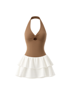 Siena Halter Tiered Mini Dress
