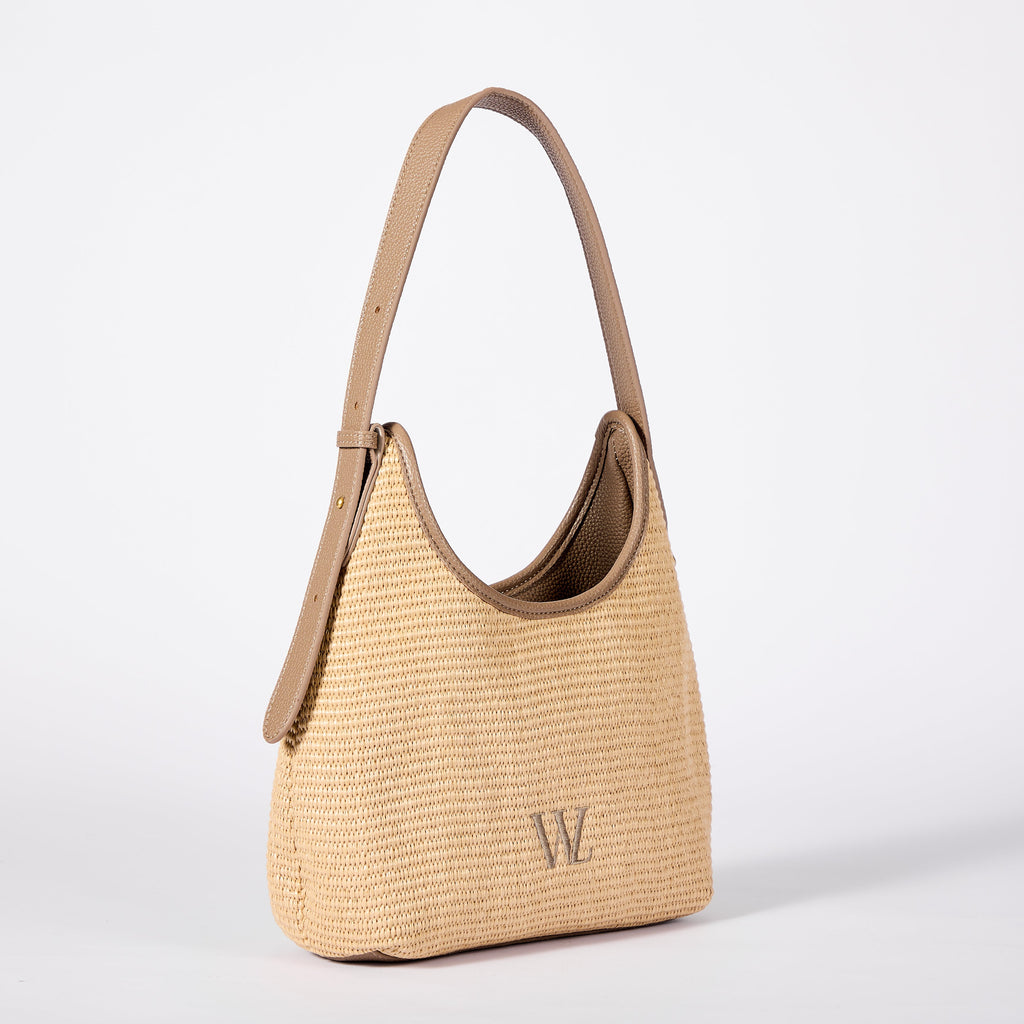 Isla Woven Hobo Bag