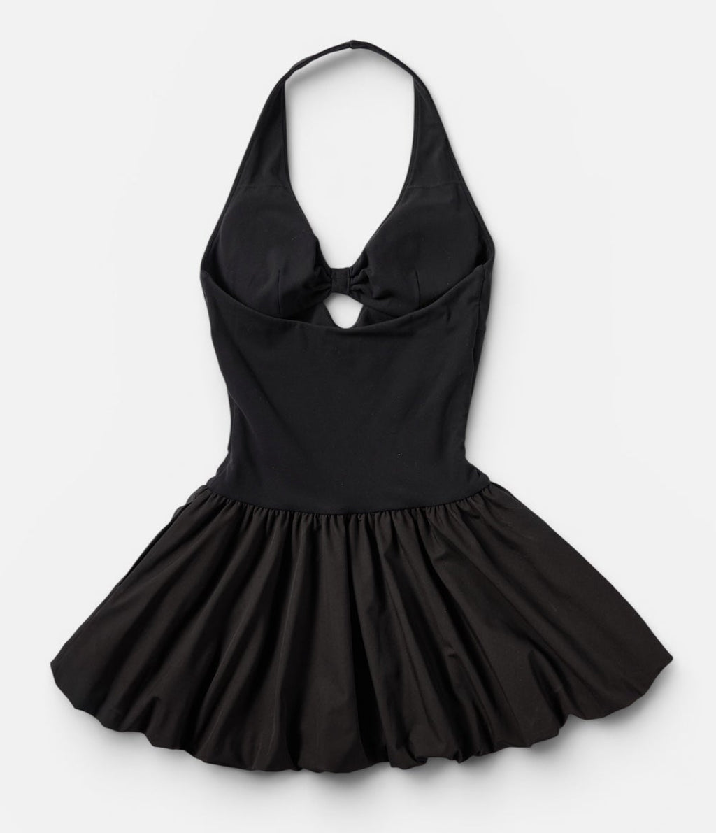 Vera Halter Bubble Mini Dress