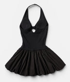 Vera Halter Bubble Mini Dress