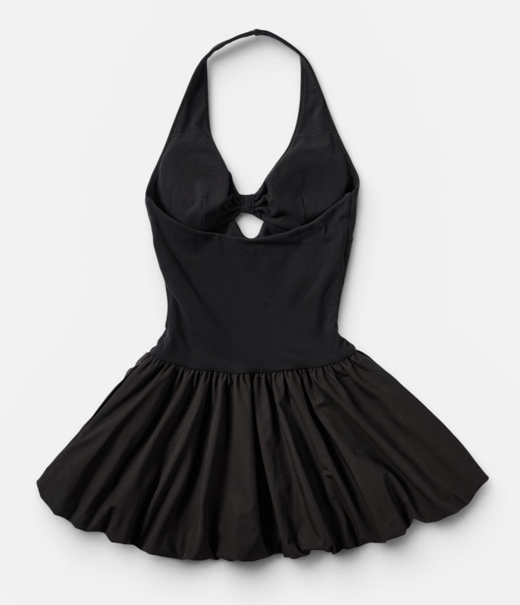 Vera Halter Bubble Mini Dress